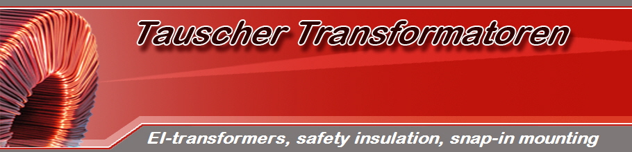 EI-transformers, safety insulation, snap-in mounting