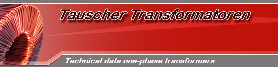 Technical data one-phase transformers